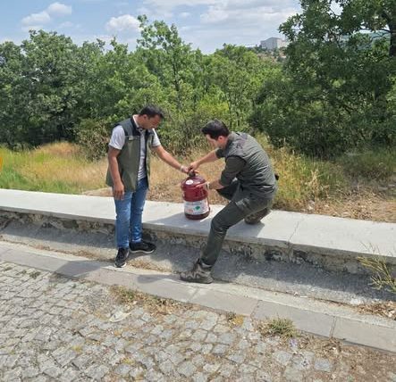 Orman yangınlarına karşı damacanalı önlem