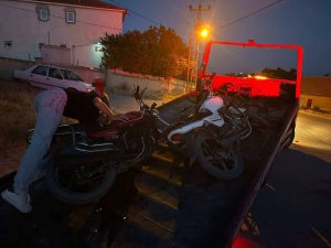 Jandarmadan motosiklet denetimi