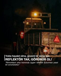 “Reflektör tak, görünür ol”
