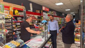 Başkan Şimşek esnaf ziyaretlerini sürdürüyor