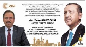 AK Parti Yozgat İl Başkanı Hasan Kandemir’den Kandil mesajı