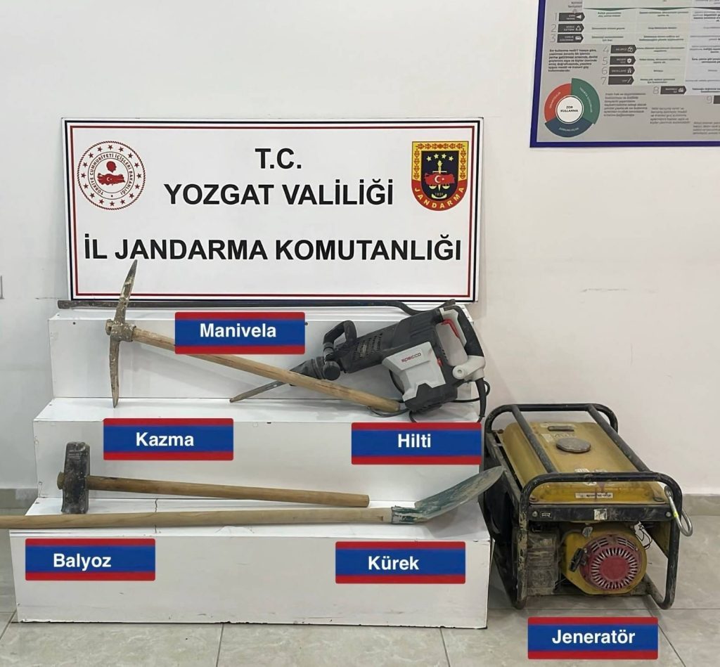 Kaçak kazıya suçüstü