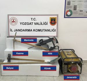 Kaçak kazıya suçüstü