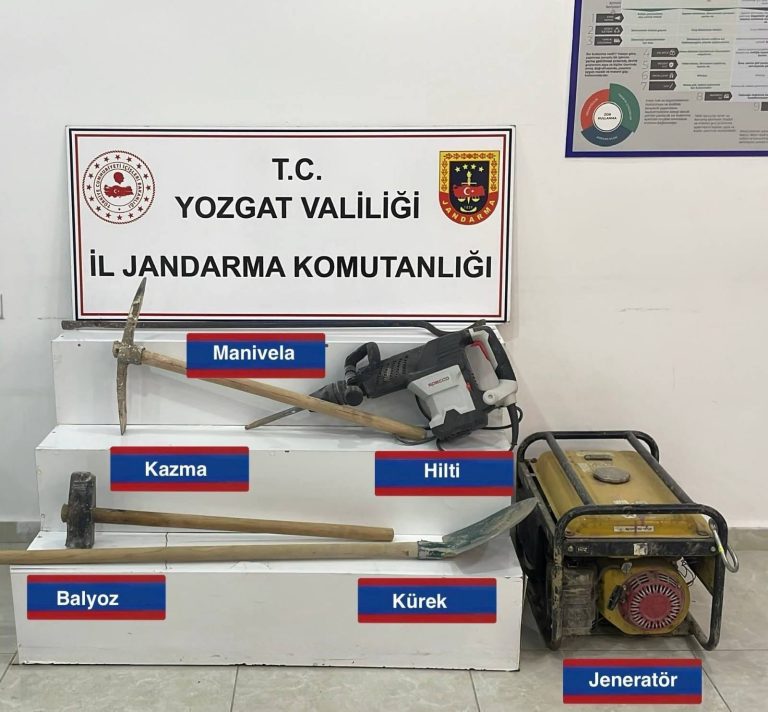 Kaçak kazıya suçüstü