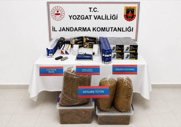 Yerköy’de kaçak tütün operasyonu