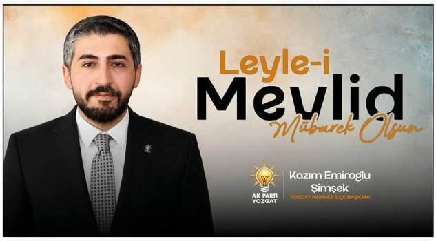 AK Parti Yozgat Merkez İlçe Başkanı Kazım Emiroğlu Şimşek’ten Kandil mesajı