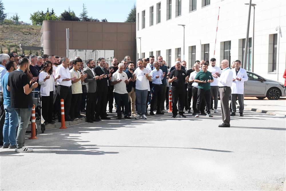 Hastane personeli Tekin için hüzünlü veda