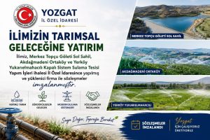 Üç bölgede sulama yatırımı için önemli çalışma