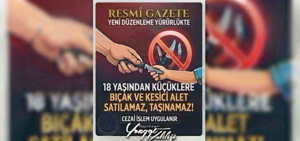 18 yaş altına bıçak yasağı geliyor