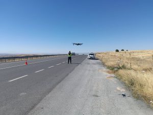 Drone destekli trafik denetimi