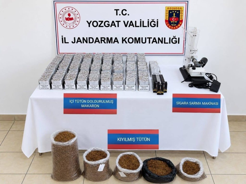 15 bin doldurulmuş makaron ele geçirildi
